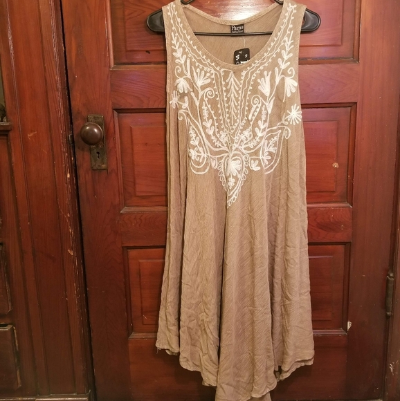Light Brown Dress - Picture 1 of 3